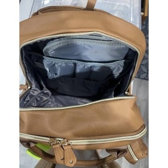New Leather Diaper Bag Backpack - Baby Essentials Travel Baby Bag main image 4